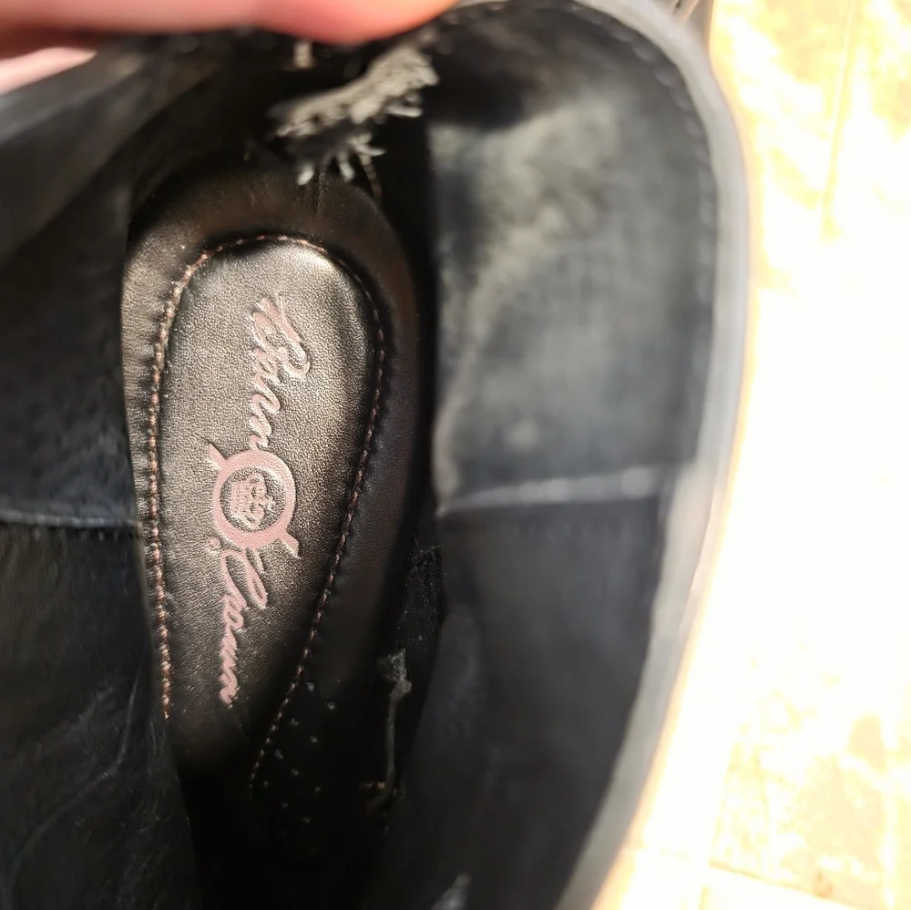 Black Ankle Boots Born Shoes Size 6